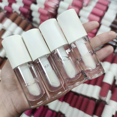 Cute Nude Color GMPC SGS Paraben Free Waterproof Lip Gloss