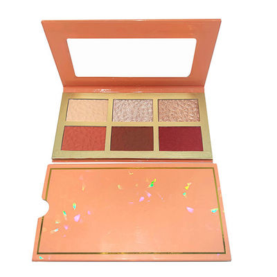 Makeup High Pigment 6 Colors Private Label Blush And Highlighter Palette